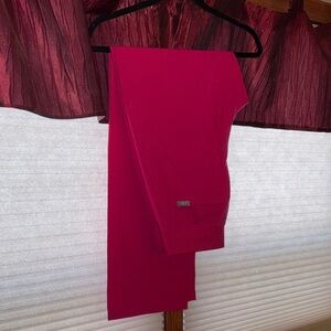 Figs Rose Pink High-waisted Scrubs Pants